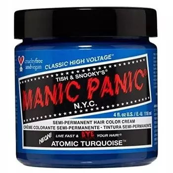 Manic Panic, Тонер-краска для волос, Atomic Turquise, 118мл