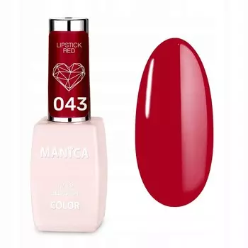 Manica, Лак гибридный - Губная помада Red 043, 10мл