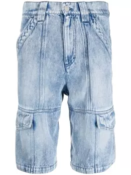 Marant джинсовые шорты карго, синий