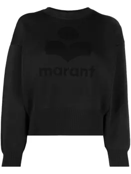 Marant toile джемпер в рубчик, черный