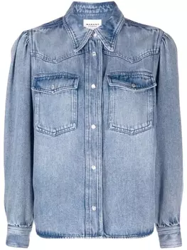 Marant toile джинсовая рубашка, синий