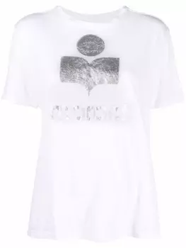 Marant toile футболка с логотипом, белый