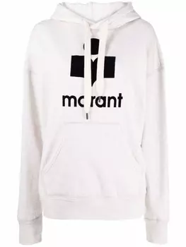 Marant toile худи Mansel с логотипом, нейтральный цвет