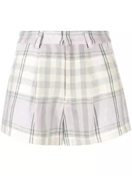 Marant toile клетчатые шорты, фиолетовый
