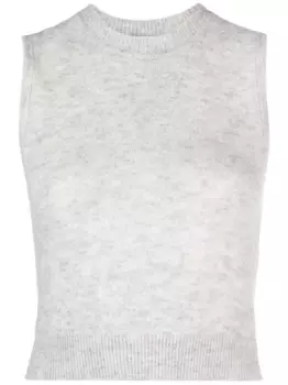 Marant toile меланжевый топ, серый
