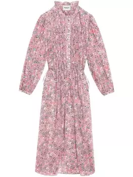 MARANT TOILE платье макси с абстрактным принтом, розовый