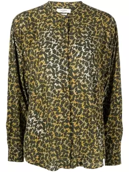 Marant toile рубашка Catchell с принтом, зеленый