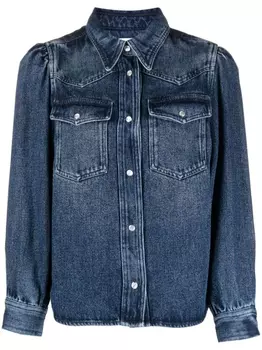 Marant toile рубашка на пуговицах, синий