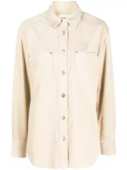 Marant toile рубашка Randal, нейтральный цвет