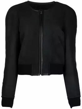 Marant toile шерстяной бомбер, черный