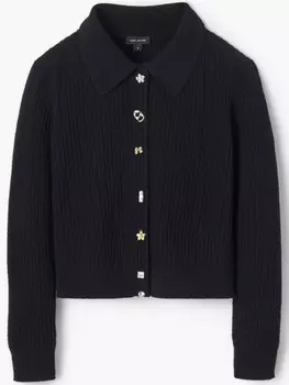 Marc Jacobs кардиган в рубчик, черный