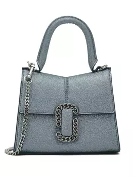 Marc Jacobs мини-сумка через плечо St Marc с блестками, серый