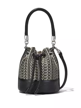 Marc Jacobs мини-сумка The Monogram Bucket, черный