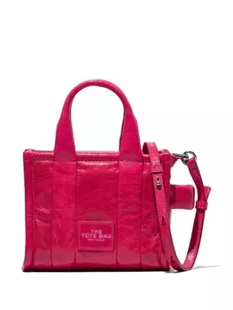 Marc Jacobs мини-сумка The Shiny Crinkle Tote, розовый