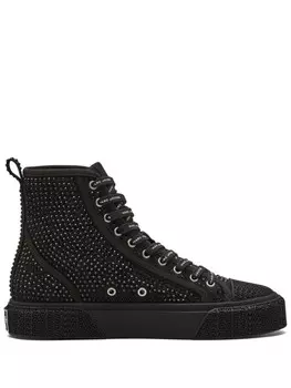 Marc Jacobs высокие кеды The Crystal Canvas, черный