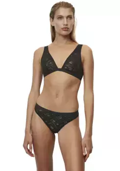 Marc O'Polo String "Graphic Lace", бразильские трусы с тонким кружевом, черный