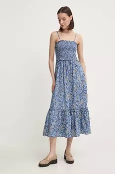 МАРИЭЛА хлопковое платье Pepe Jeans, синий