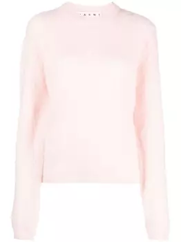 Marni джемпер с круглым вырезом, розовый