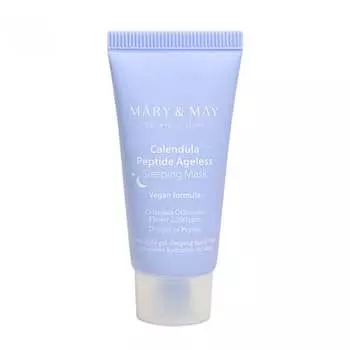 Маска для лица, 30 г Mary&May, Calendula Peptide Ageless Sleeping Mask