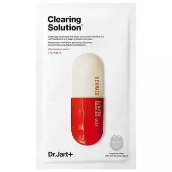 Маска для лица Clearing Solution Sheet, 5 шт. - Упаковка из 5 шт Dr. Jart