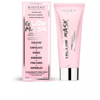 Маска для лица Glow mask pore cleansing facial treatment Biovene, 75 мл