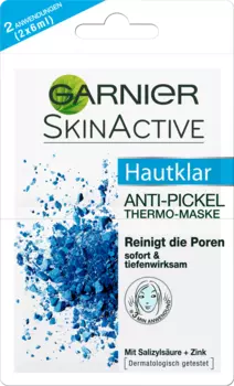 Маска для лица против прыщей Skin Clear Thermo 12 мл Garnier