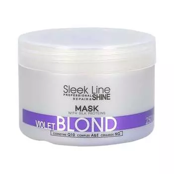 Маска для волос ФИОЛЕТОВЫЙ БЛОНД, 250 мл STAPIZ, SLEEK LINE