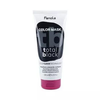 Маска-окрашиватель для волос Total Black, 200 мл FANOLA, COLOR