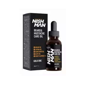 Масло для бороды, 30 мл Nishman, Beard & Mustache Care Oil Gold One