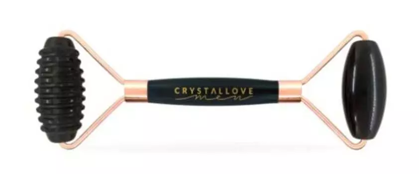 Массажер для лица из черного обсидиана CRYSTALLOVE MEN 3D