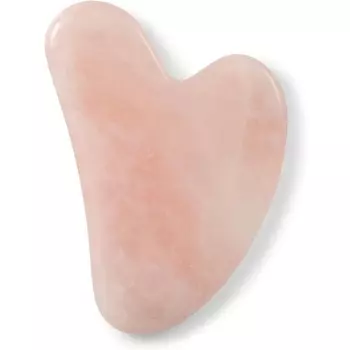 Массажер для лица Zoe Ayla Rose Quartz Gua Sha - осветляет цвет лица, уменьшает тонкие линии и морщины - улучшает впитывание сыворотки, увлажняющего крема и масла для лица Розовый Zo Ayla