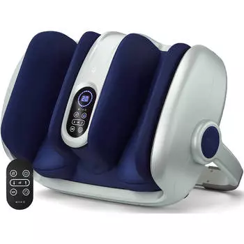 Массажер для ног Miko Shiatsu Foot Machine, серый/синий