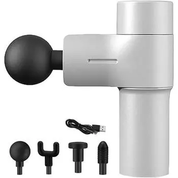 Массажер Exrebon Mini Portable, серебристый