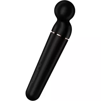 Массажная палочка «Planet Wand-er» с 60 режимами вибрации, 30,5 см | Мощный и тихий массажер для шеи, плеч и спины | Электрический массажер, черный Satisfyer