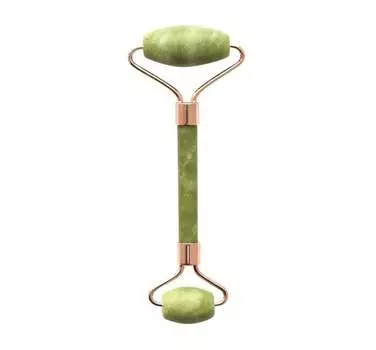Массажный ролик для лица Fluff, Green Jade , зеленый