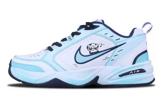 Массивные кроссовки Nike Air Monarch 4 унисекс, Blue with White Lettering