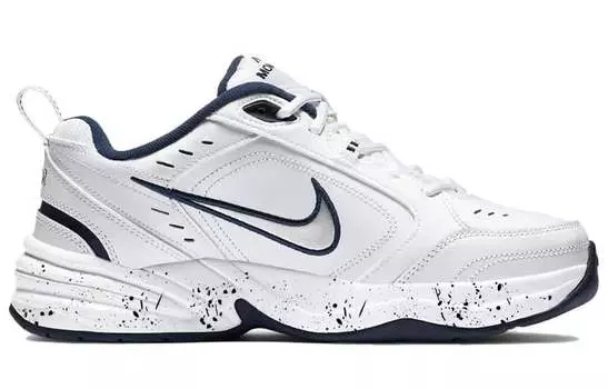 Кастомизированные кроссовки Nike Air Monarch 4 Unisex, белый/черный