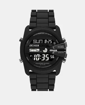 Master Chief DZ2158 Черные силиконовые мужские часы Diesel, белый