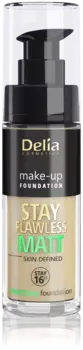 Матирующая тональная основа для лица 406 Delia Stay Flawless Matt, 30 мл