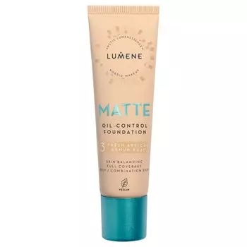 Матирующая тональная основа Lumene Matte Foundation Oil-Control Liquid, 03 Fresh Apricot