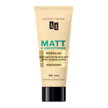 Матирующий и разглаживающий тональный крем для лица песок 105 Aa Matt & Smoothing, 30 мл