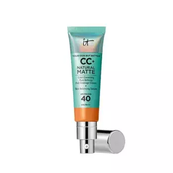 Матовая кремовая основа под макияж CC+ Natural Matte SPF 40 It Cosmetics, цвет rich