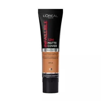 Матовая основа под макияж с плотным покрытием Infalible 32H Matte Cover L'Oreal, цвет miel clat