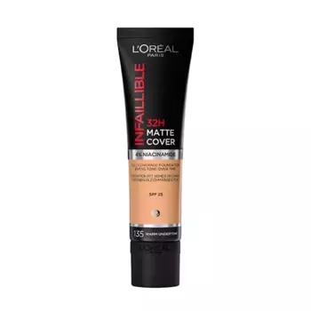 Матовая основа под макияж с плотным покрытием Infalible 32H Matte Cover L'Oreal, цвет vanille clat