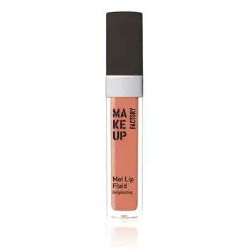 Матовый флюид для губ, блеск для губ 26 Nude Apricot, 6,5 мл Make Up Factory