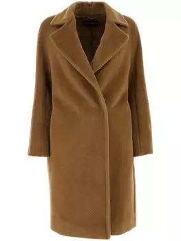 Max Mara двубортное пальто Сидни, коричневый