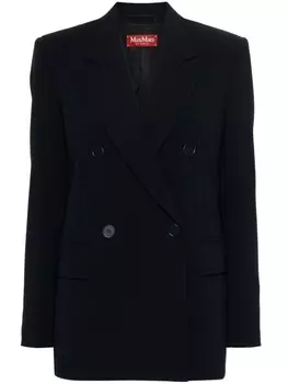 Max Mara двубортный блейзер Mirella, синий