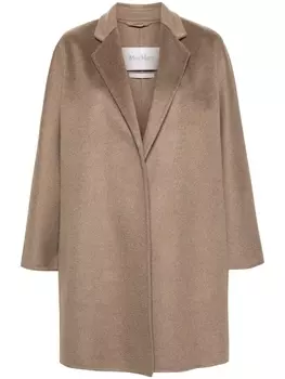 Max Mara кашемировое пальто с поясом, коричневый