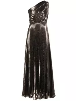 Max Mara плиссированное платье Franz, коричневый