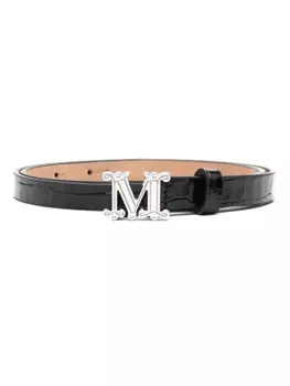 Max Mara ремень с монограммой, черный